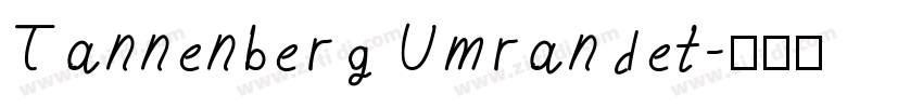 Tannenberg Umrandet字体转换